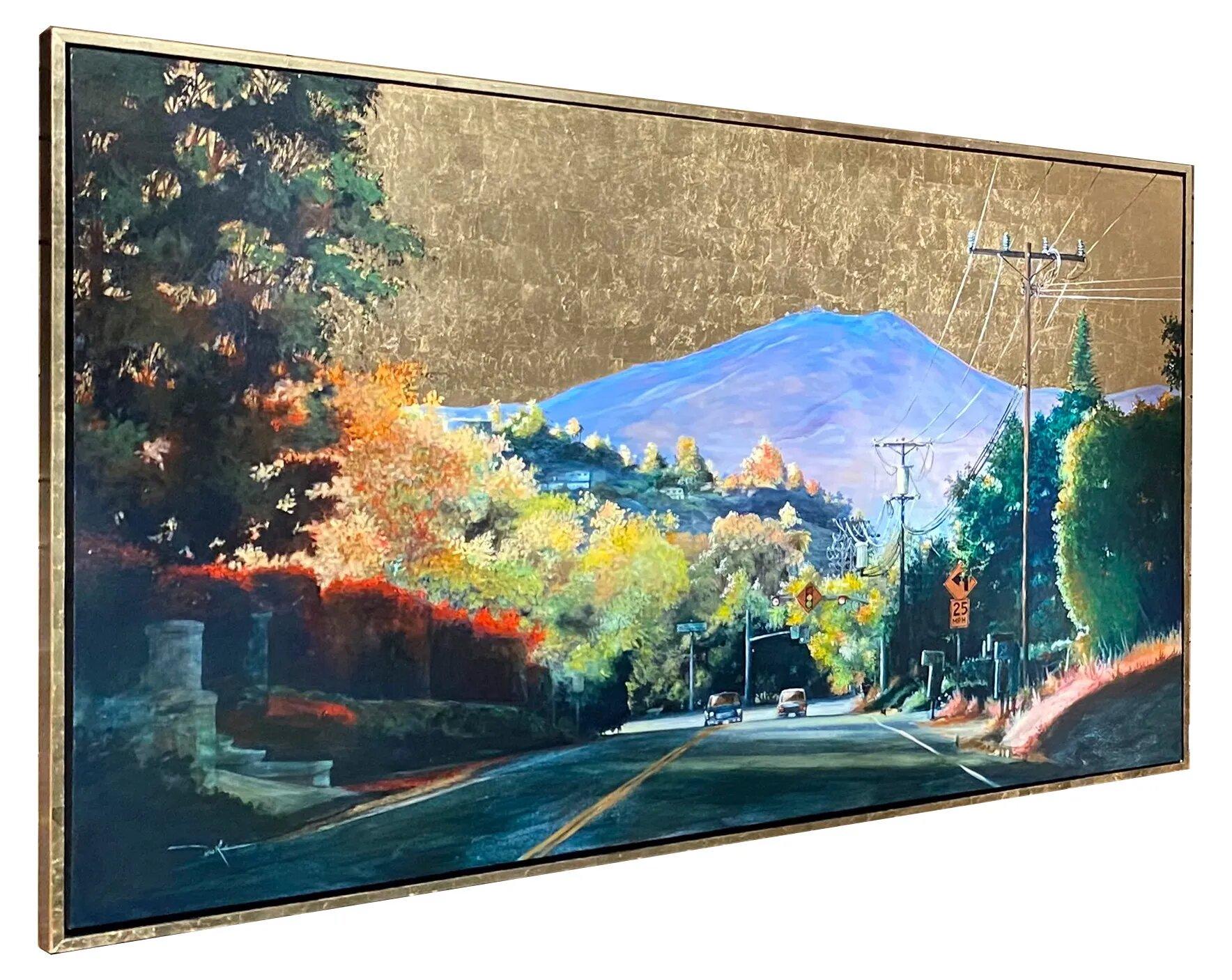 Impressionistisches Stadtbildgemlde, Mt. San Miguel – Painting von Duke Windsor