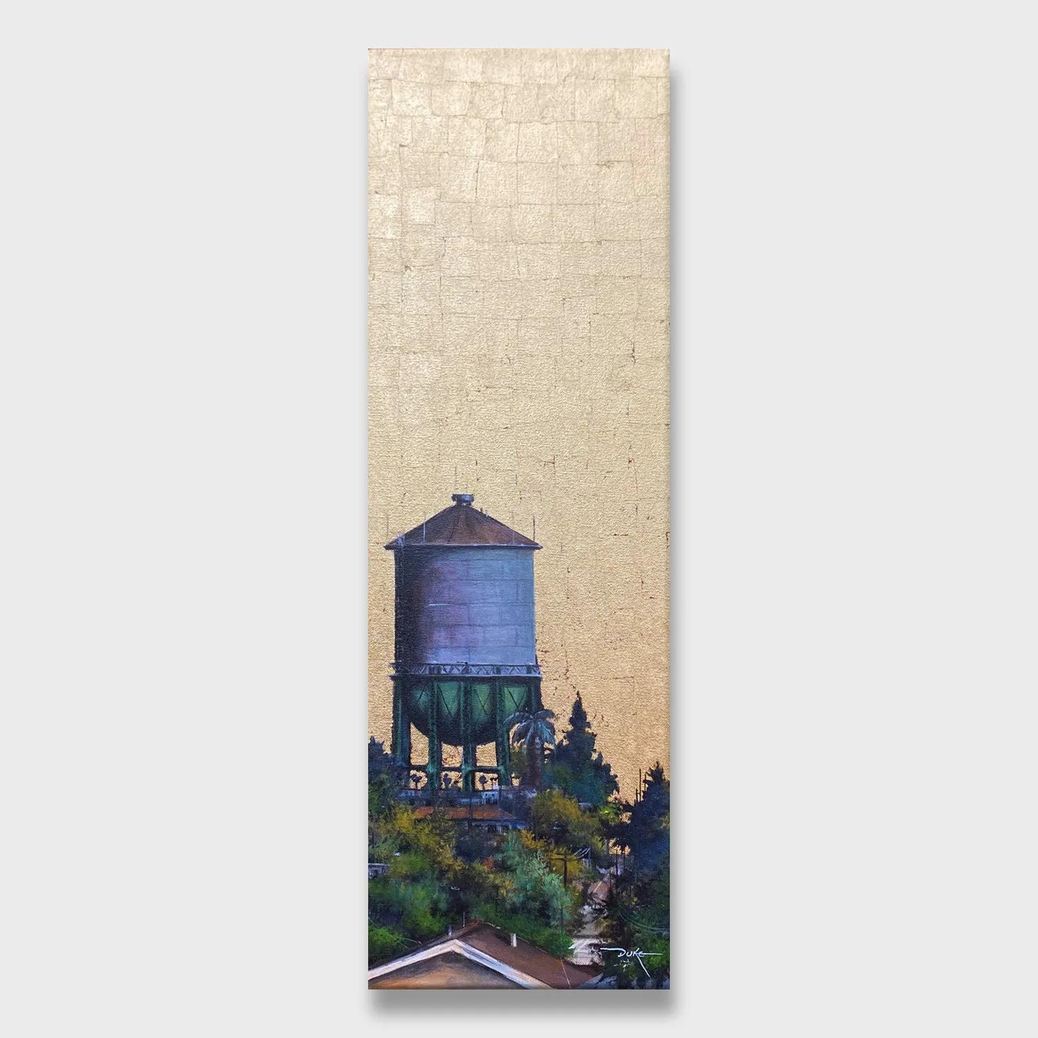 Impressionistische Stadtlandschaft, „North Park Tower 3“ – Painting von Duke Windsor