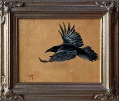 Pintura impresionista de pájaros, "Nunca más..."