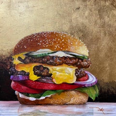 Impressionist Still Life, "Cheeseburger in Korean"