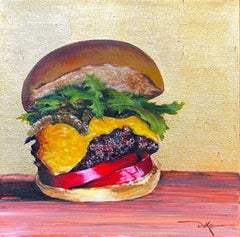 Impressionist Still Life, "This is Not a Cheeseburger"