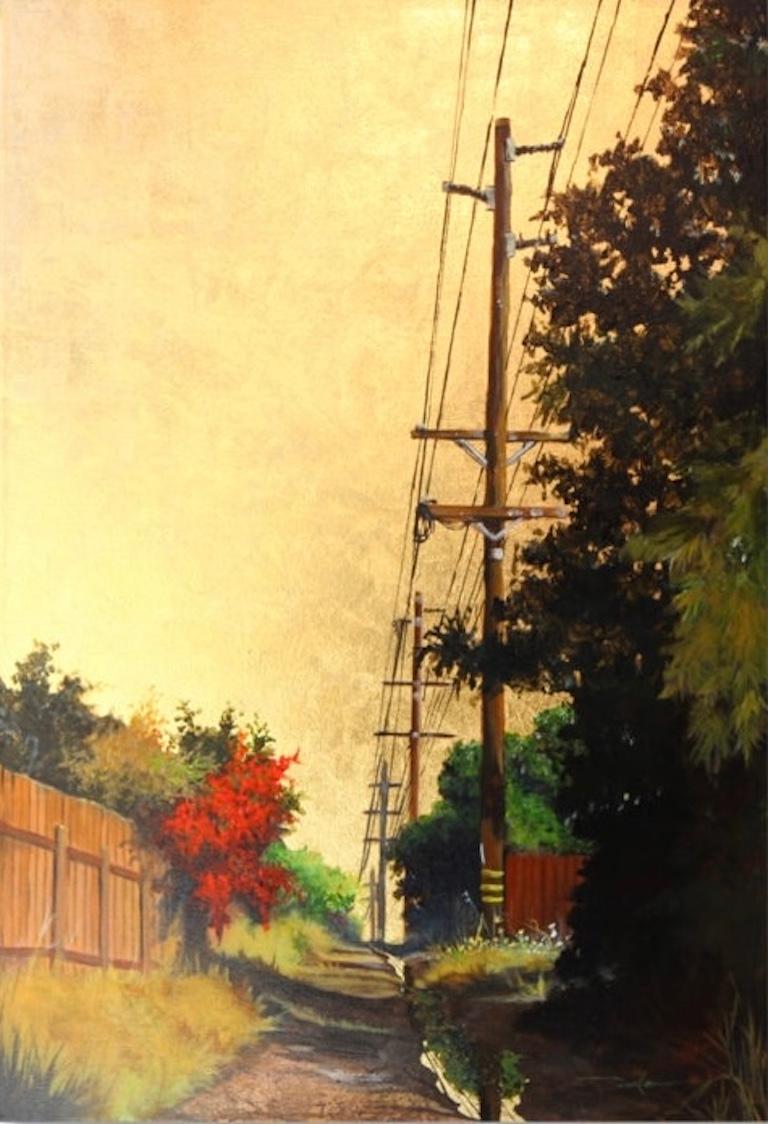 Impressionistic Cityscape Acrylic Painting, "Dallas & Jackson NO. 6"