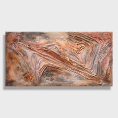 Textural Abstract Painting, "Shroud of Passion's Fury"