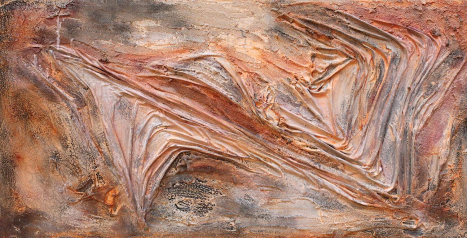 Abstract Painting Duke Windsor  - Peinture abstraite texturée "Shroud of Passion's Fury"