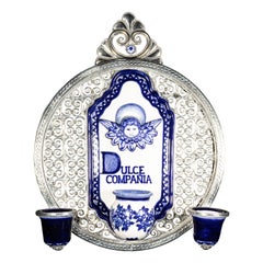 Dulce Compañia Ceramic and White Metal, Wall Bracket