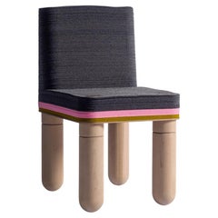 Dulces B, Felt and Wood Dine Chair, Laura Kirar in Stackabl, Canada, 2021