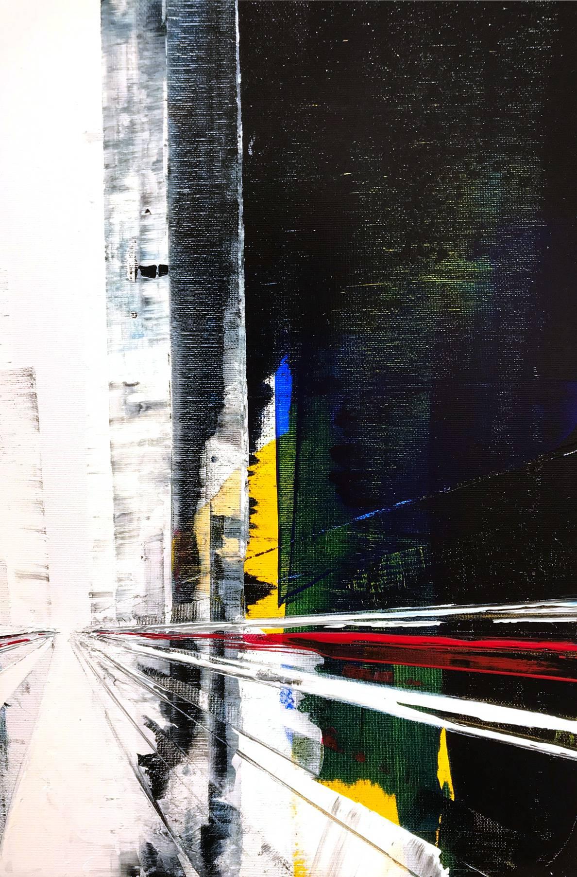 Johnnie Street  - Abstract Painting by Dulm