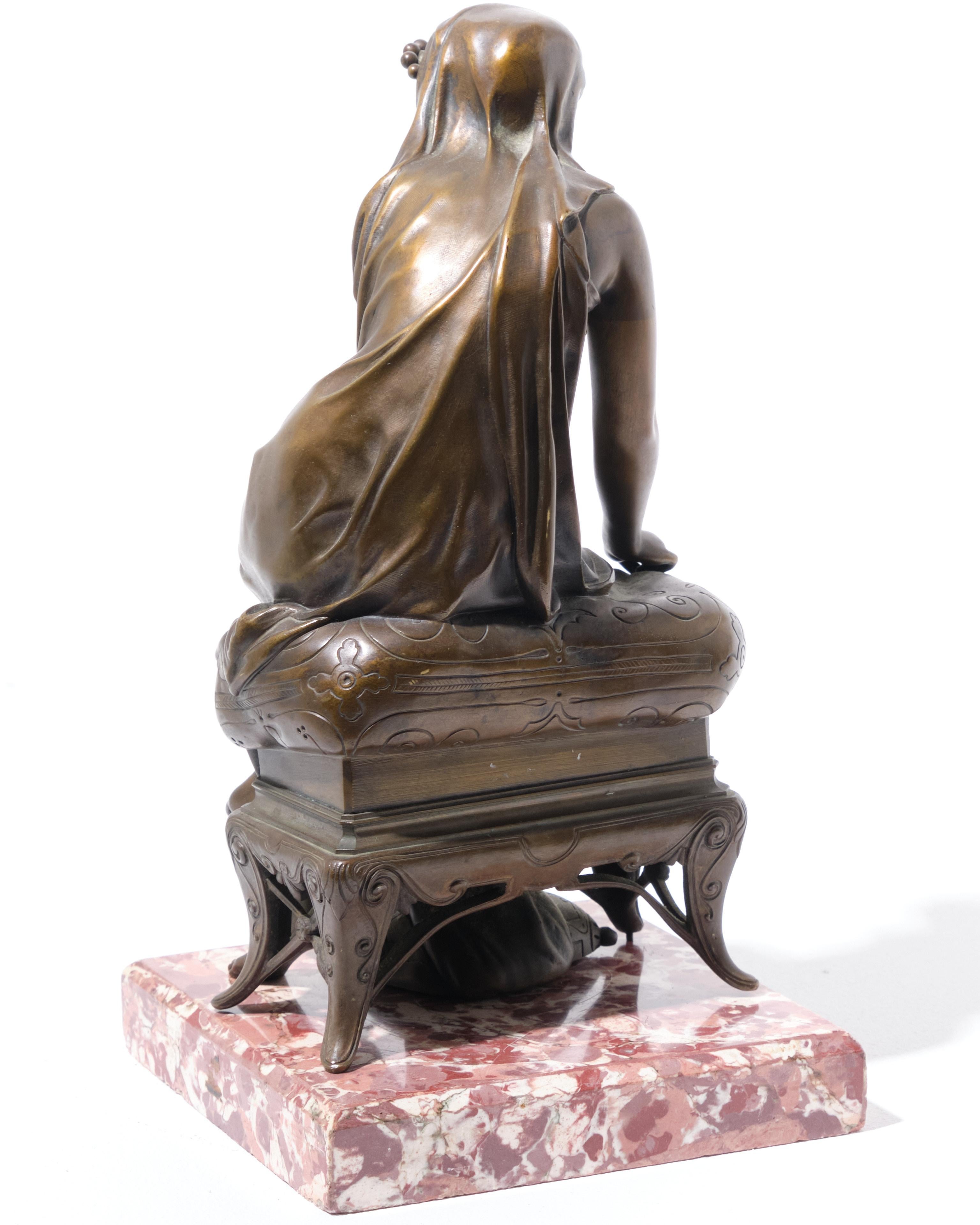 Calco Scultura in bronzo firmata Etienne Henri Dumaige, stile classico rinascimentale francese in vendita