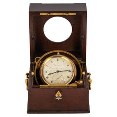 Antique Dumas. A Rare French 2 Day Marine Pivoted Detente Chronometer C1850