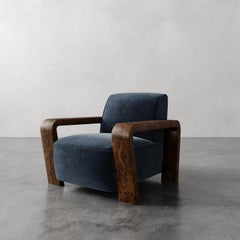 Sedia da salotto "Dumas" in velluto personalizzato di Christiane Lemieux