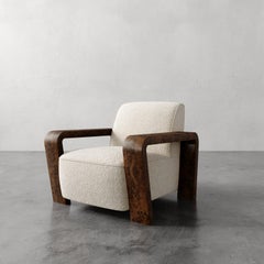 "Dumas" Lounge Chair in Luxe Berbers / Bouclés by Christiane Lemieux