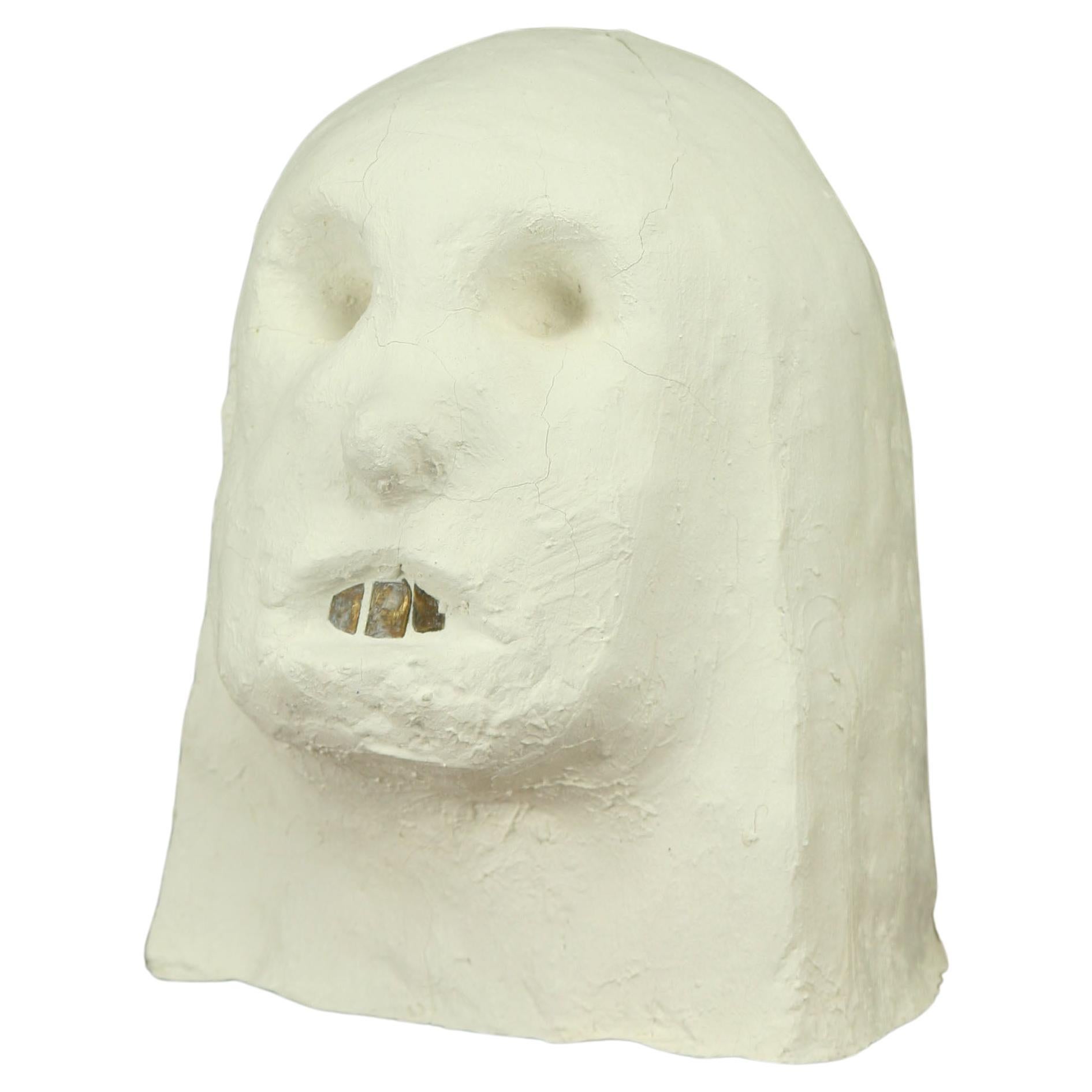 Dumb Head Sculpture of Cement For Sale