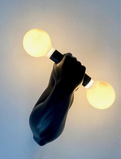 Dumbbell Wall Light in Ceramic, J.C. Peiré, France, 1980s