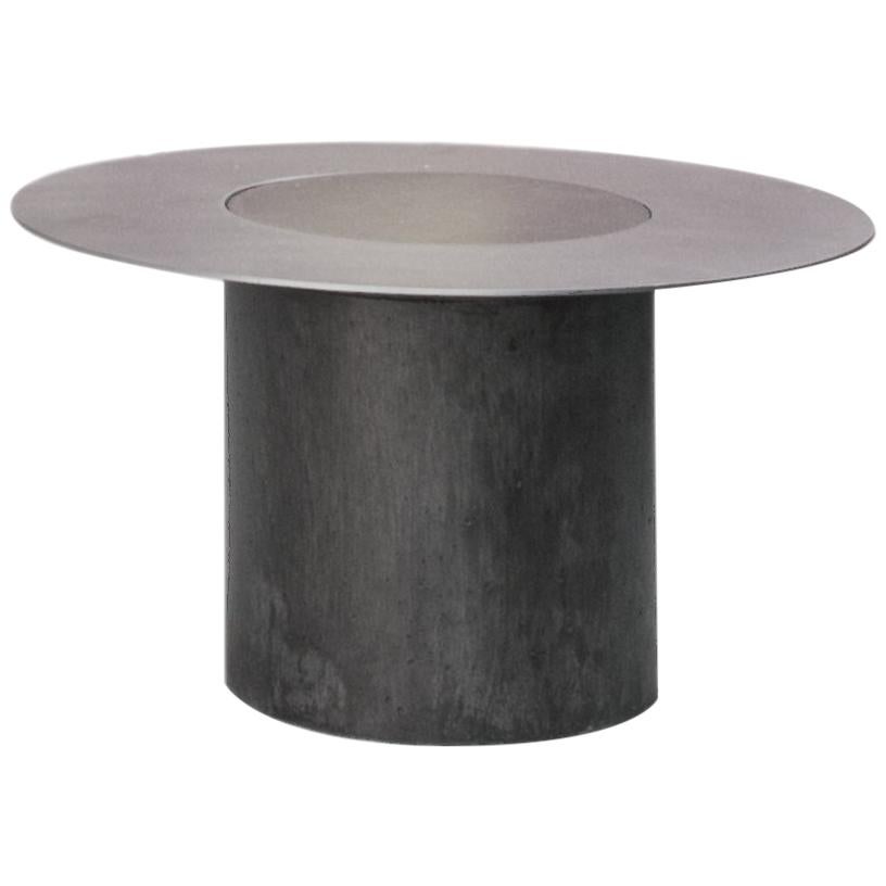 Table basse Dumbo en béton et acier 100 % fabriquée à la main en Italie en vente