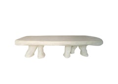 The White Concrete Dumbo Elephant Contemporary Dining Table by Mary-Lynn & Carlo