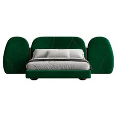 Dumbo Dream, Contemporary California King Size Bed In Velvet