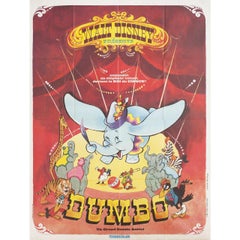 Vintage Dumbo R1970s French Grande Film Poster