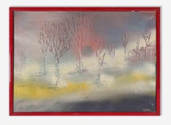 Paysage d'hiver - Peinture de Dumbra - Fin du 20e siècle
