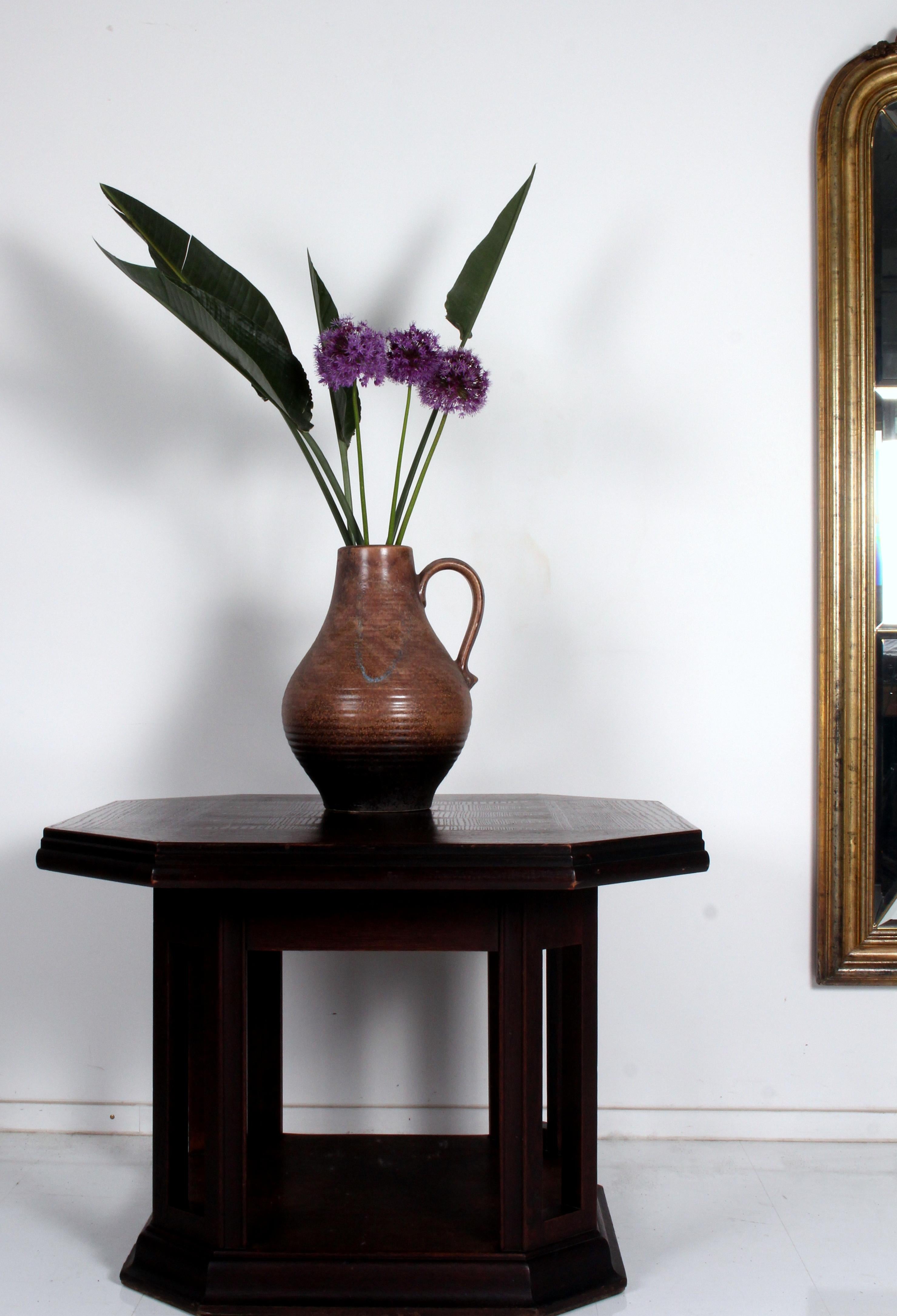 Dümler und Breiden German Floor handle Vase 70s huge (40cms) clouded overglaze For Sale 6