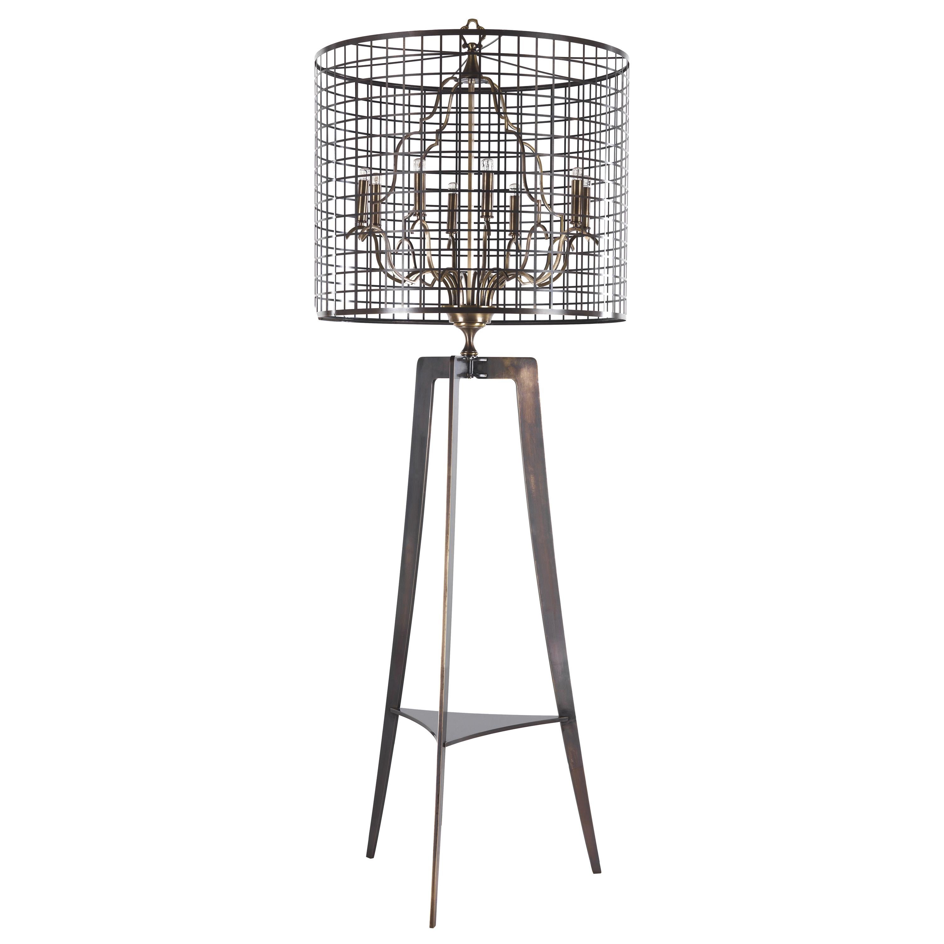 Coral Floor Lamp in Brass by Roberto Cavalli Home Interiors For Sale at