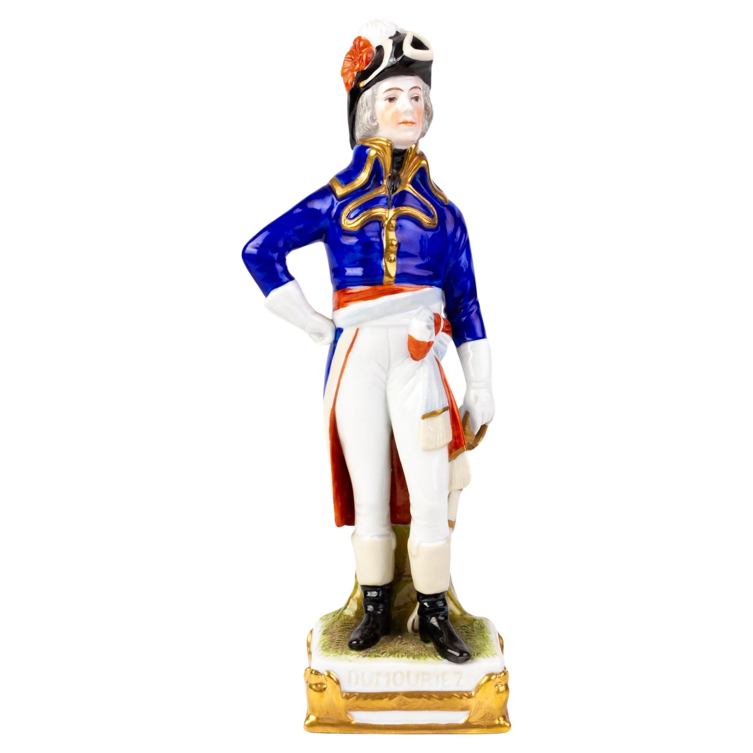 "Dumouriez" Sitzendorf Napoleonic Soldier Porcelain Figure For Sale
