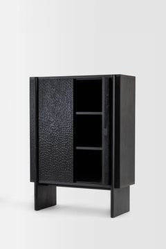 Armario Duna Madera de Roble Acabado Negro