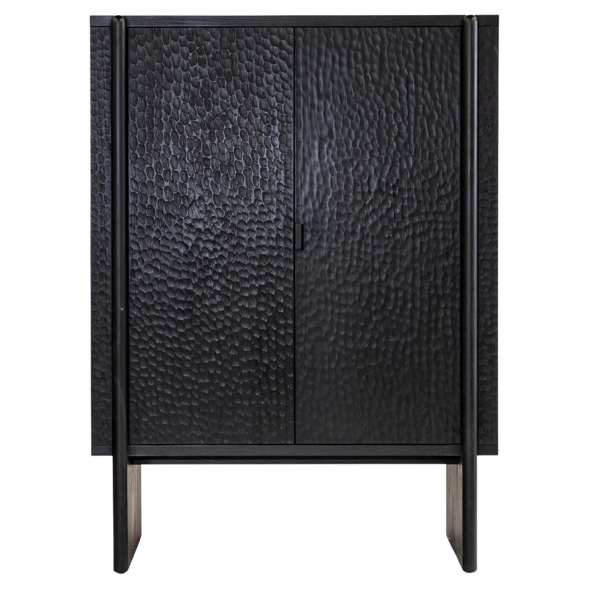 Hand-Carved Case Pieces and Storage Cabinets