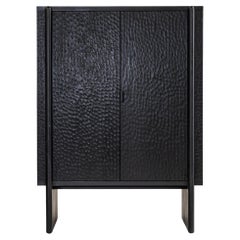Duna Armoire Black-finished Oak Wood