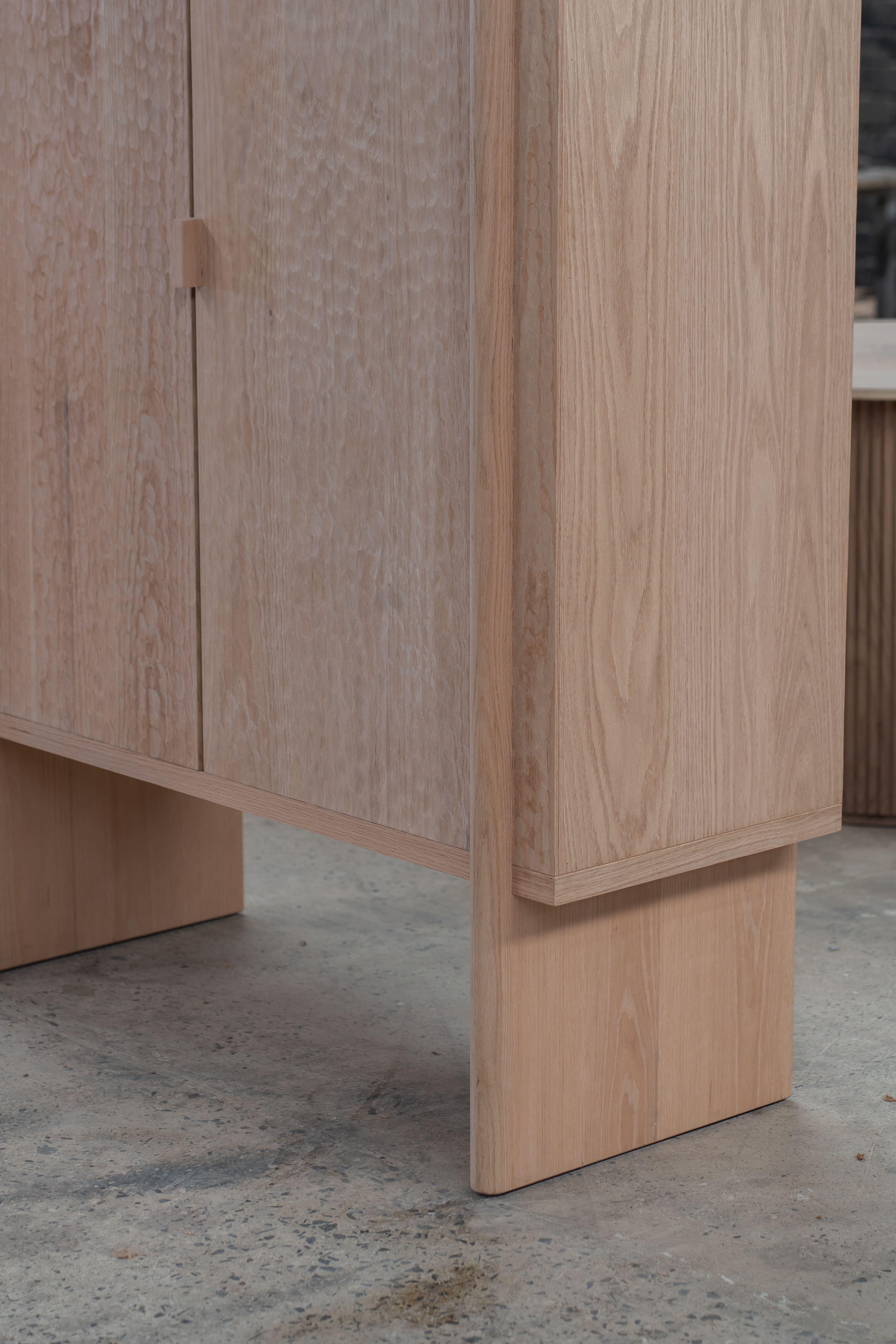 Mexican Duna Armoire Natural Oak Wood For Sale