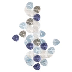Apliques de Mosaico de Vidrio Azul DUNA Hechos a Mano en Barcelona