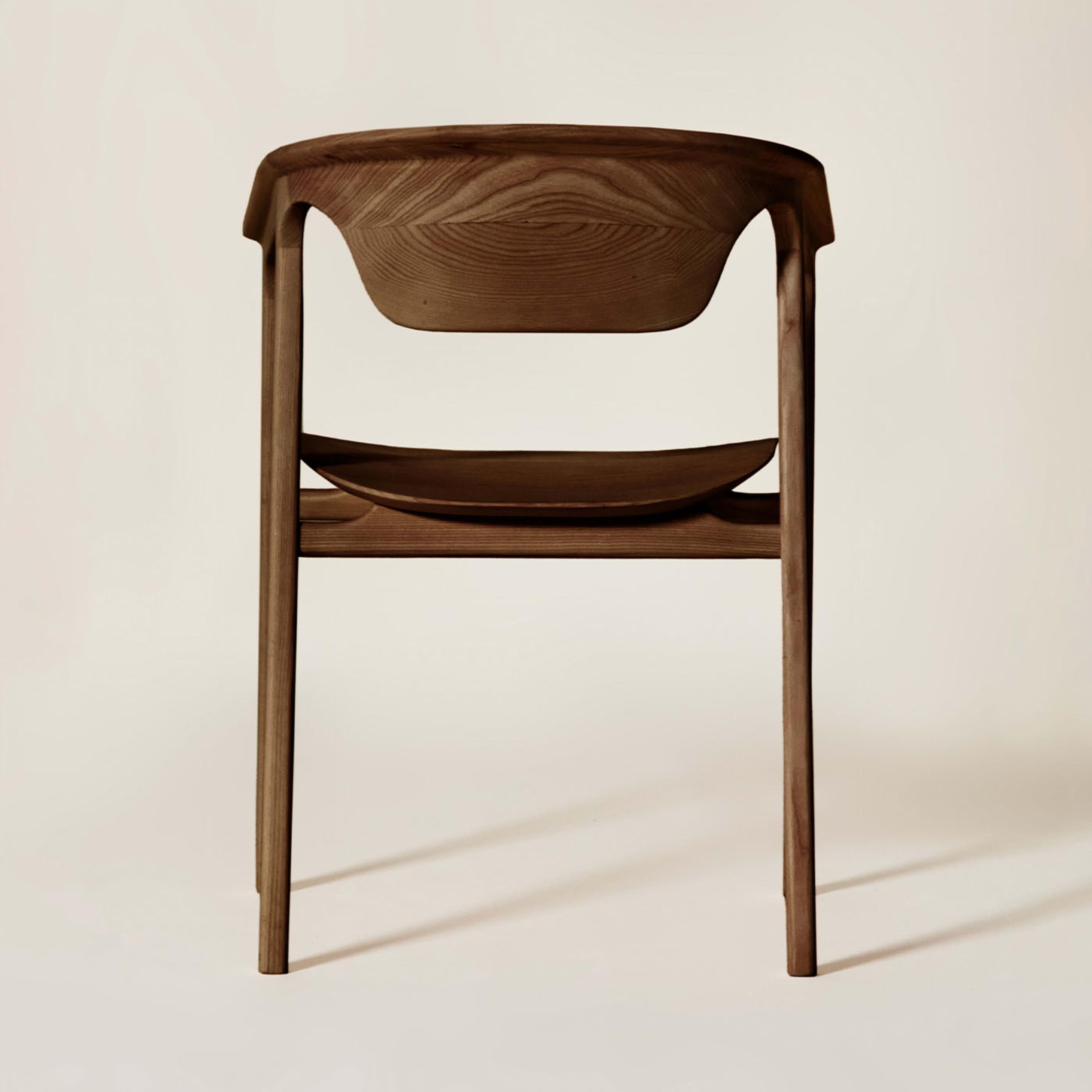 Contemporary Duna Brown Ash Chair For Sale