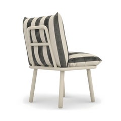 Duna Chair Pavilion shadow fabric and Ivory stainless steel structure