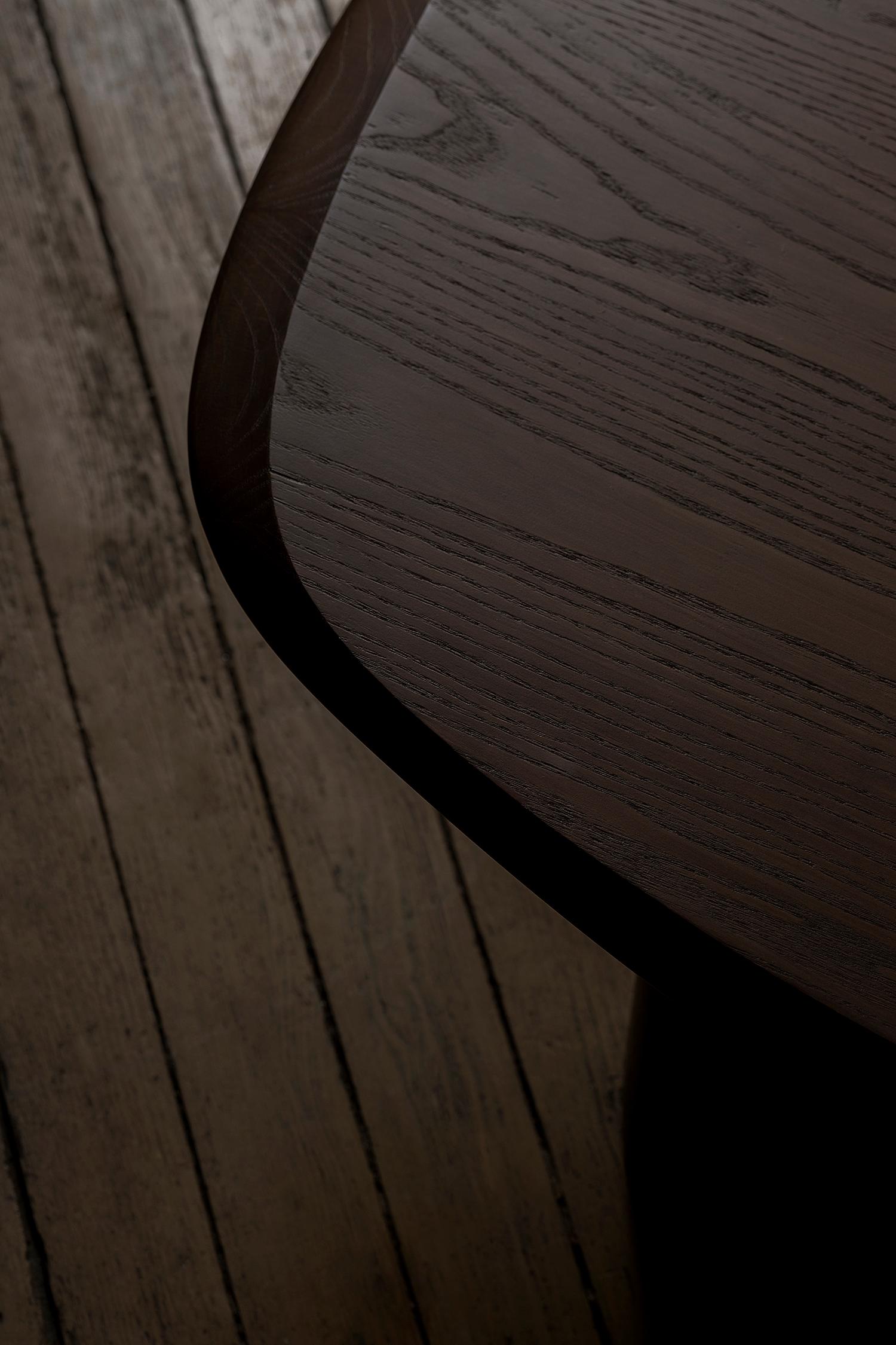Duna Coffee Table in Solid Walnut Wood, Coffee Table by Joel Escalona en vente 4