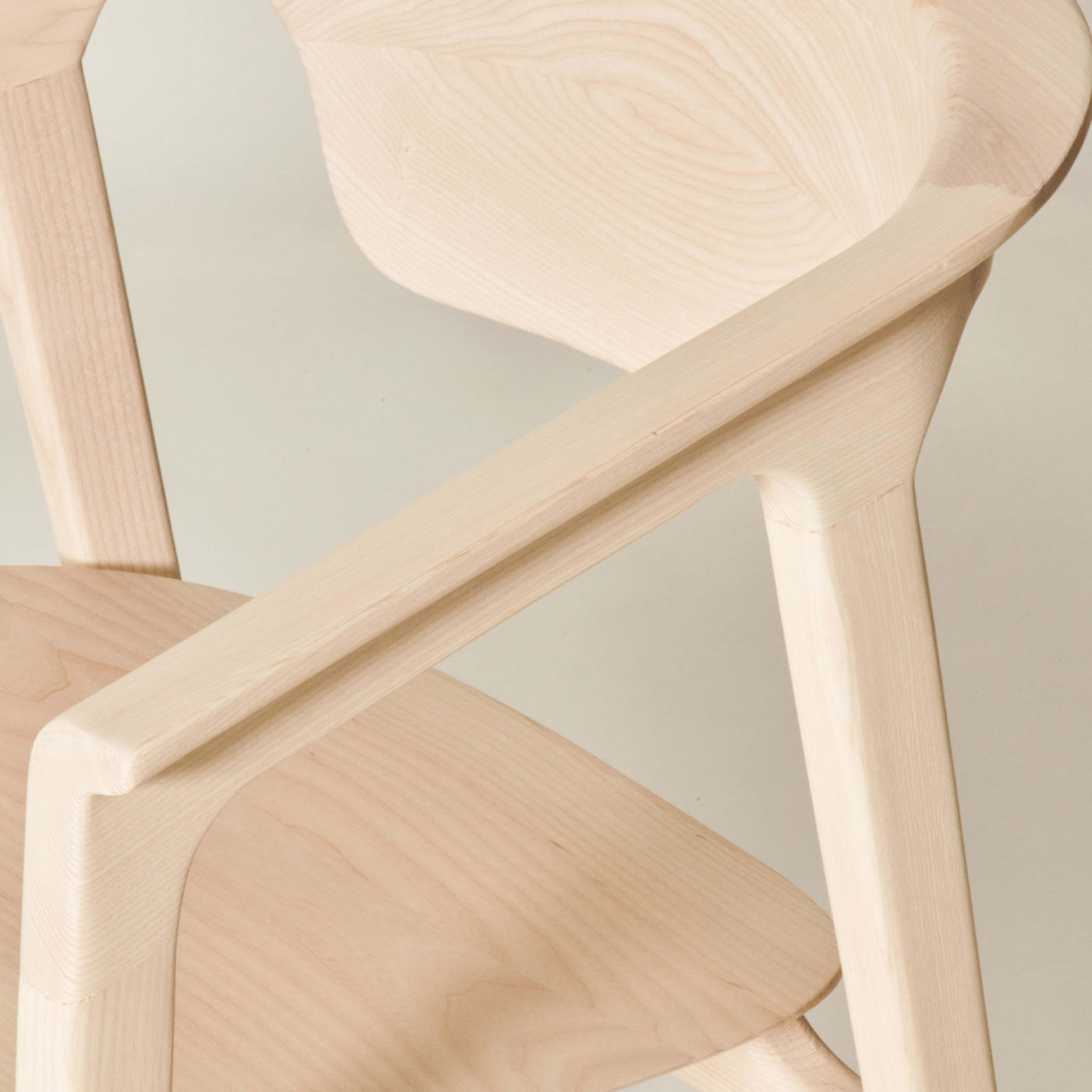 Italian Duna Natural Ash Chair For Sale
