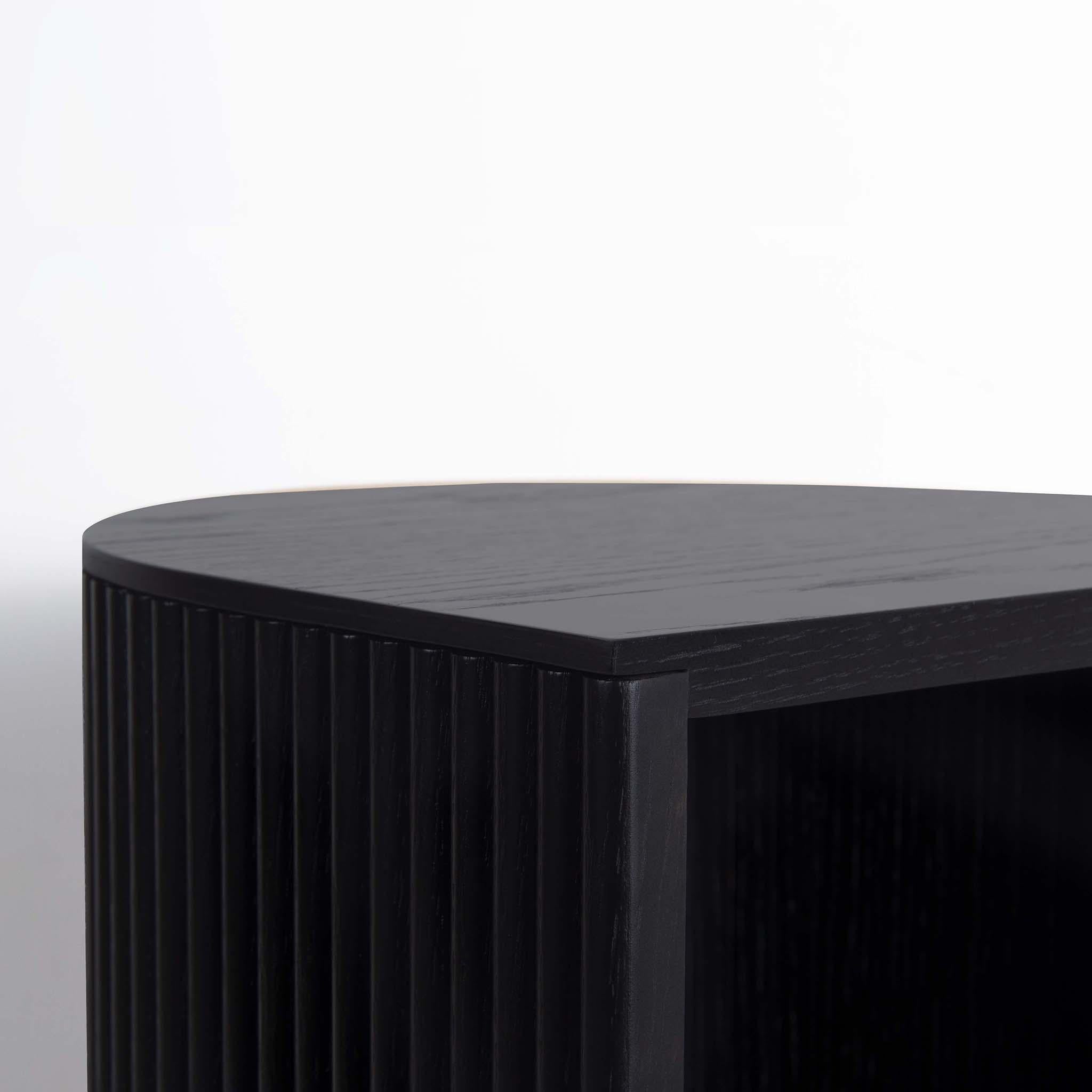 Spanish Duna shifting stool, Black For Sale