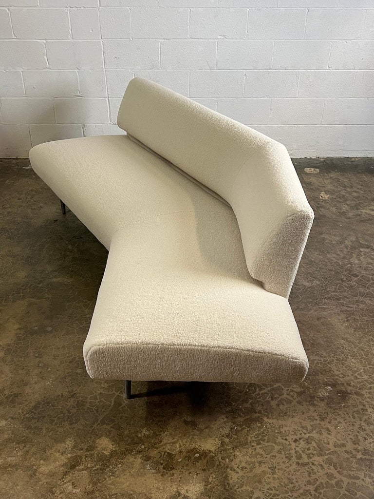 Dunbar Angle Sofa #4756 on Aluminum Legs For Sale 7