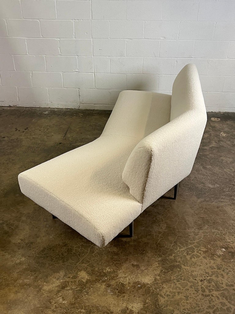 Dunbar Angle Sofa #4756 on Aluminum Legs For Sale 9