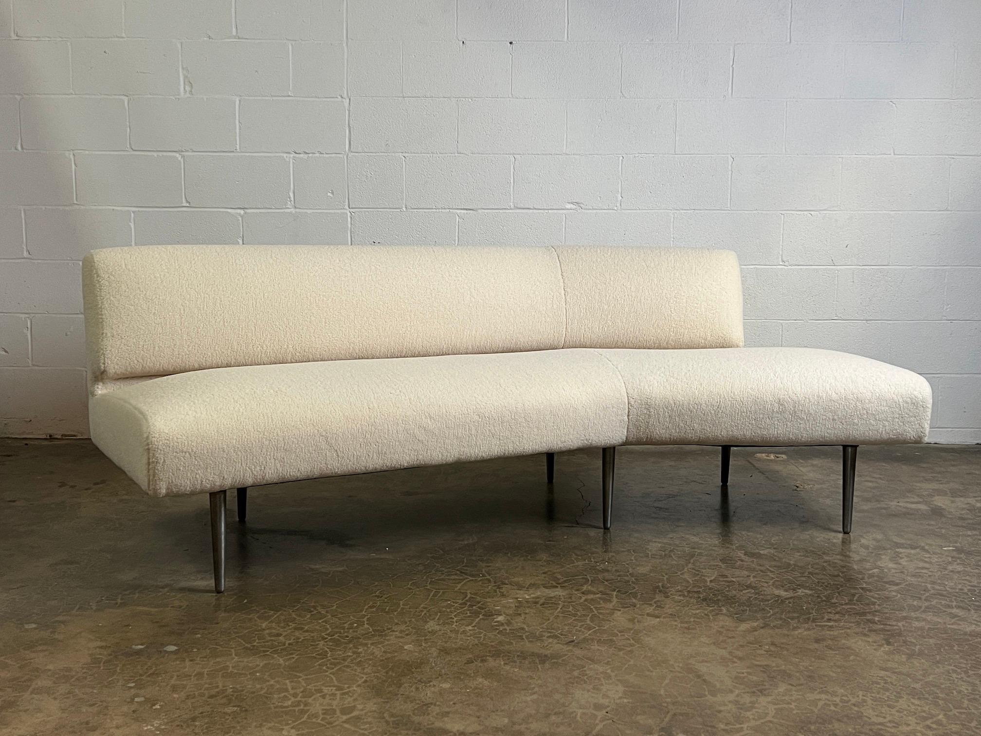 Dunbar Angle Sofa #4756 on Aluminum Legs 2