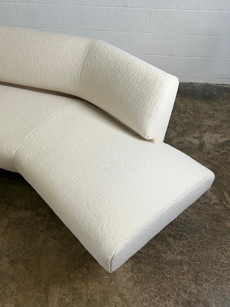 Dunbar Angle Sofa #4756 on Aluminum Legs For Sale 4