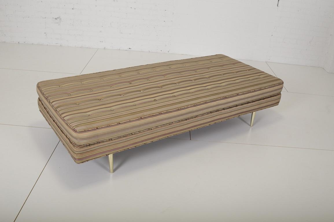 Dunbar Brass Leg Day Bed, Edward Wormley, 1950 In Good Condition In Chicago, IL