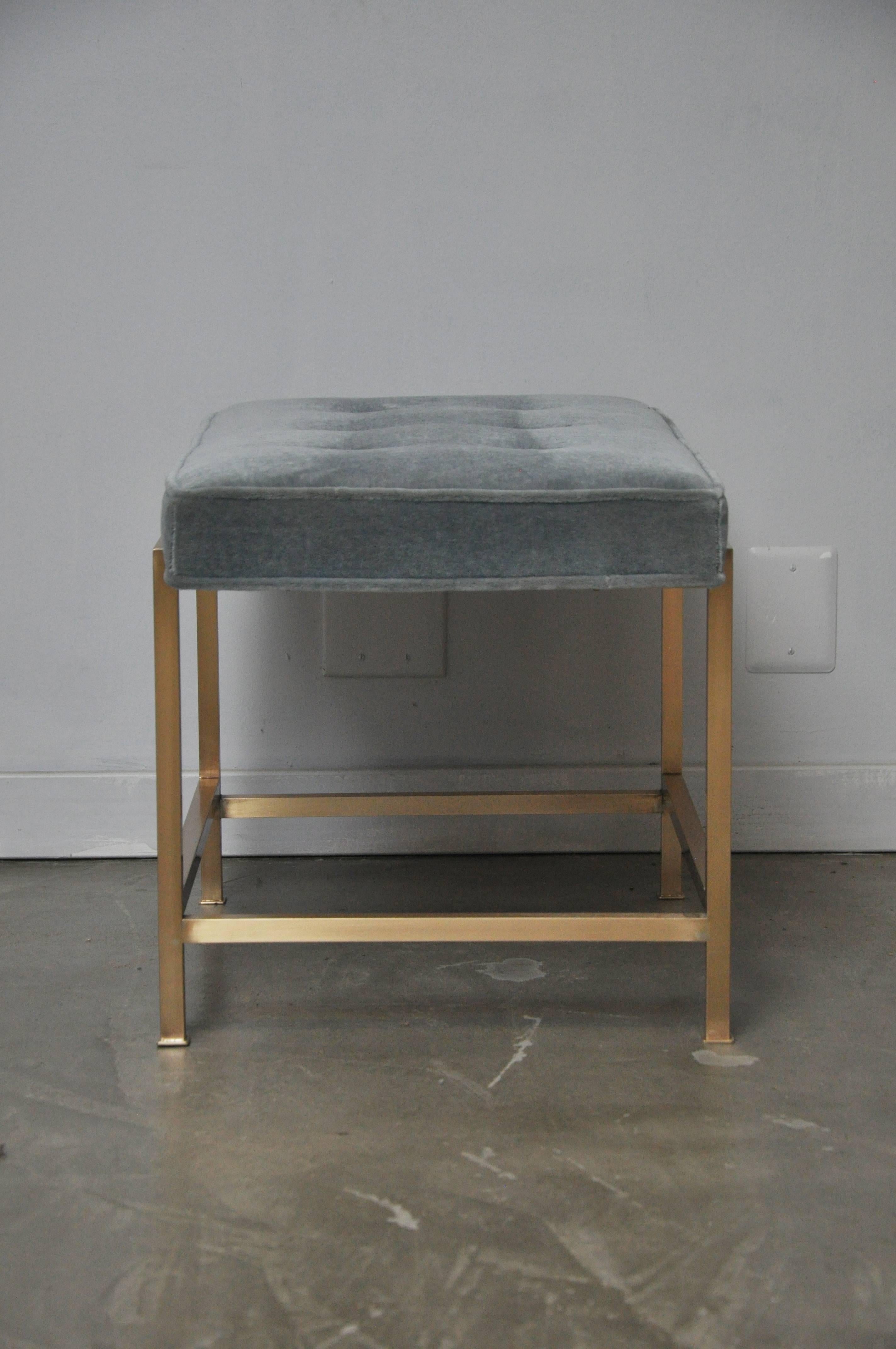 Dunbar Brass Stool by Edward Wormley 1