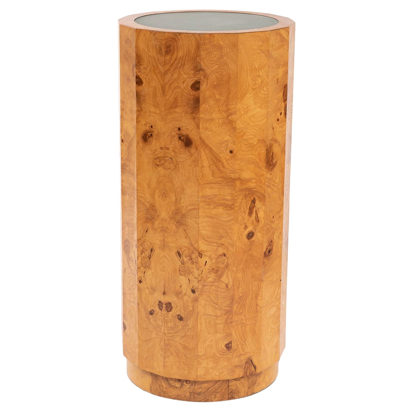 Dunbar Burl Column Pedestal by Edward Wormley, 1960's