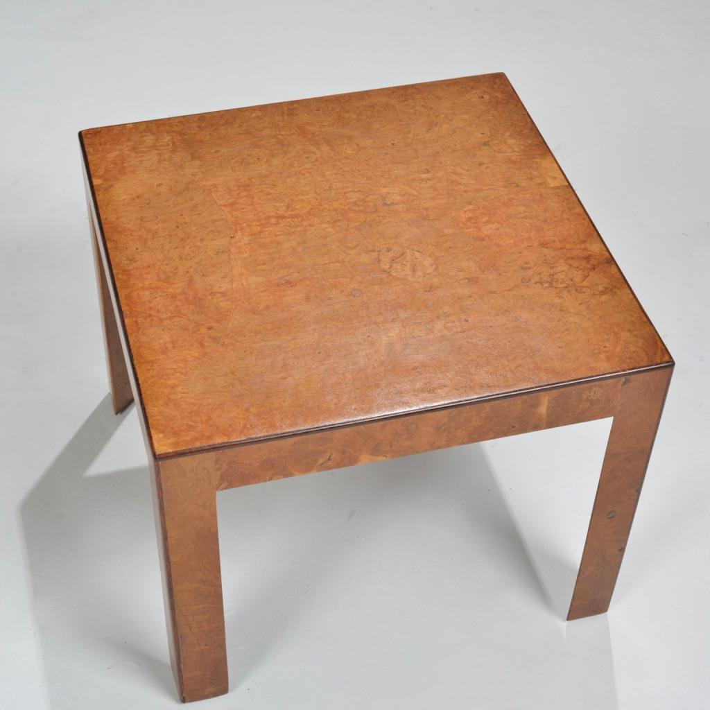 Dunbar Burled Elm Side Table For Sale 3