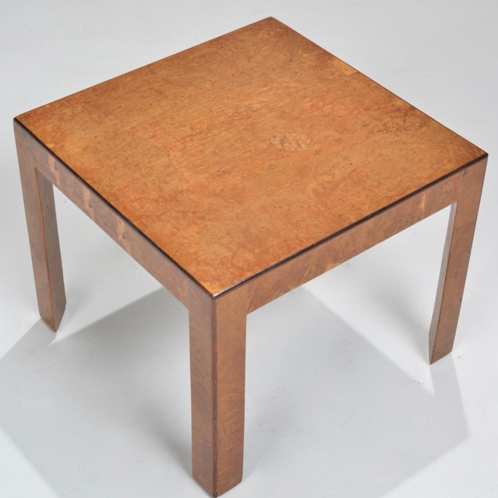 Modern Dunbar Burled Elm Side Table For Sale