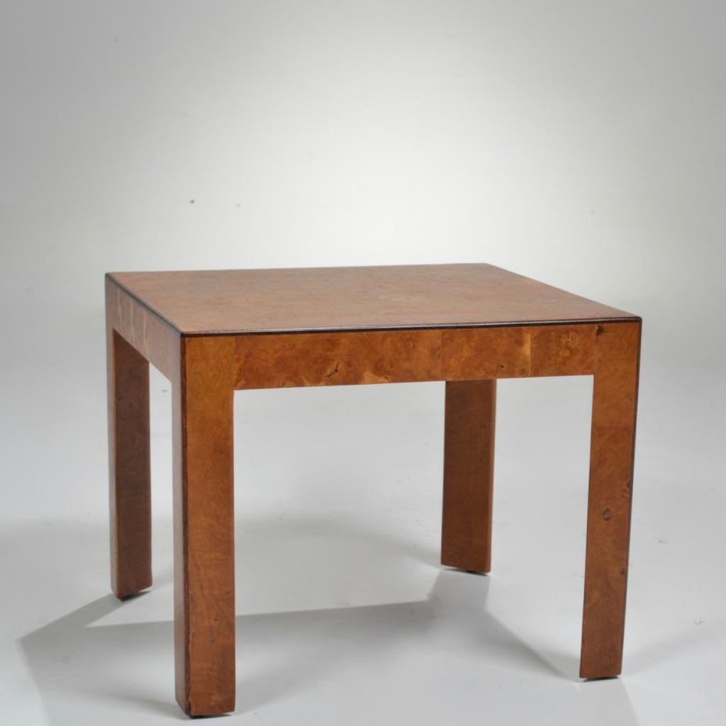 Dunbar Burled Elm Side Table For Sale 2
