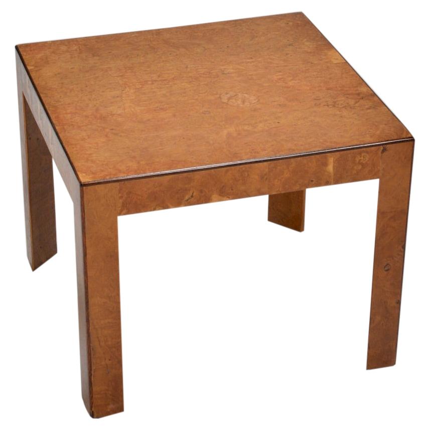 Dunbar Burled Elm Side Table