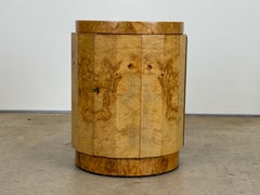 Dunbar Burled Olive Pedestal Table/ Dry Bar by Edward Wormley