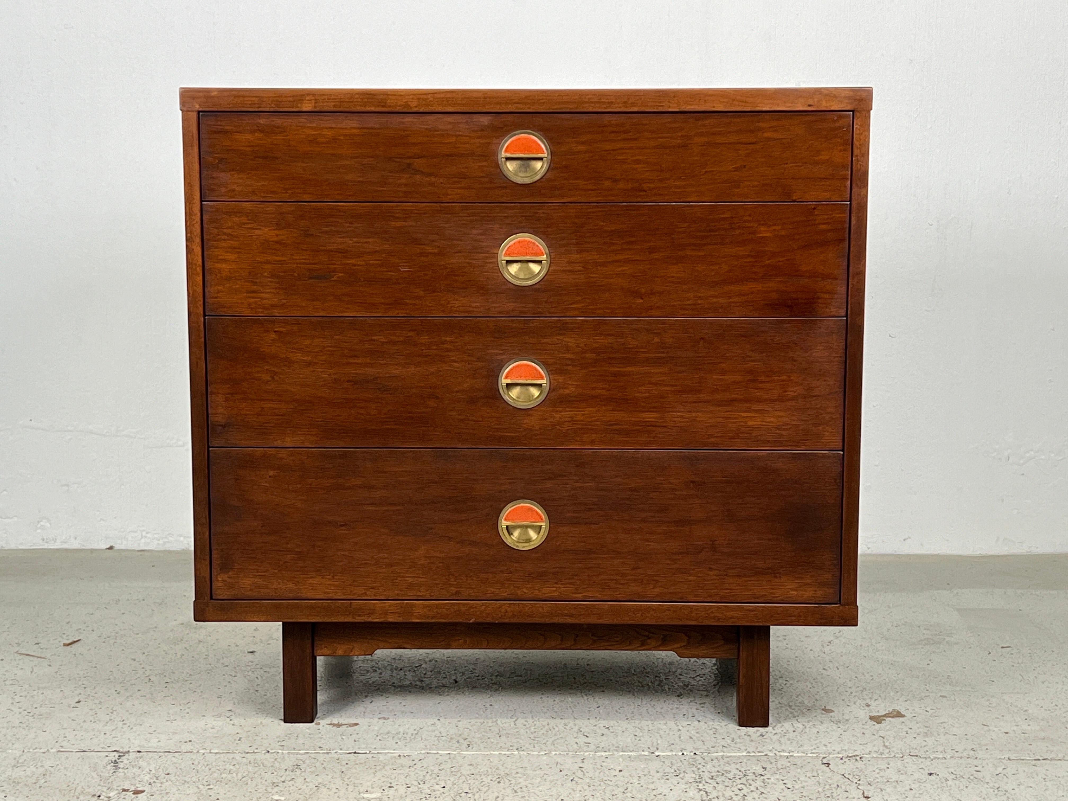 Dunbar Chest with Natzler Tiles by Edward Wormley In Good Condition For Sale In Dallas, TX