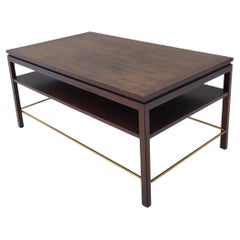 Tavolino Dunbar di Edward Wormley in noce e ottone
