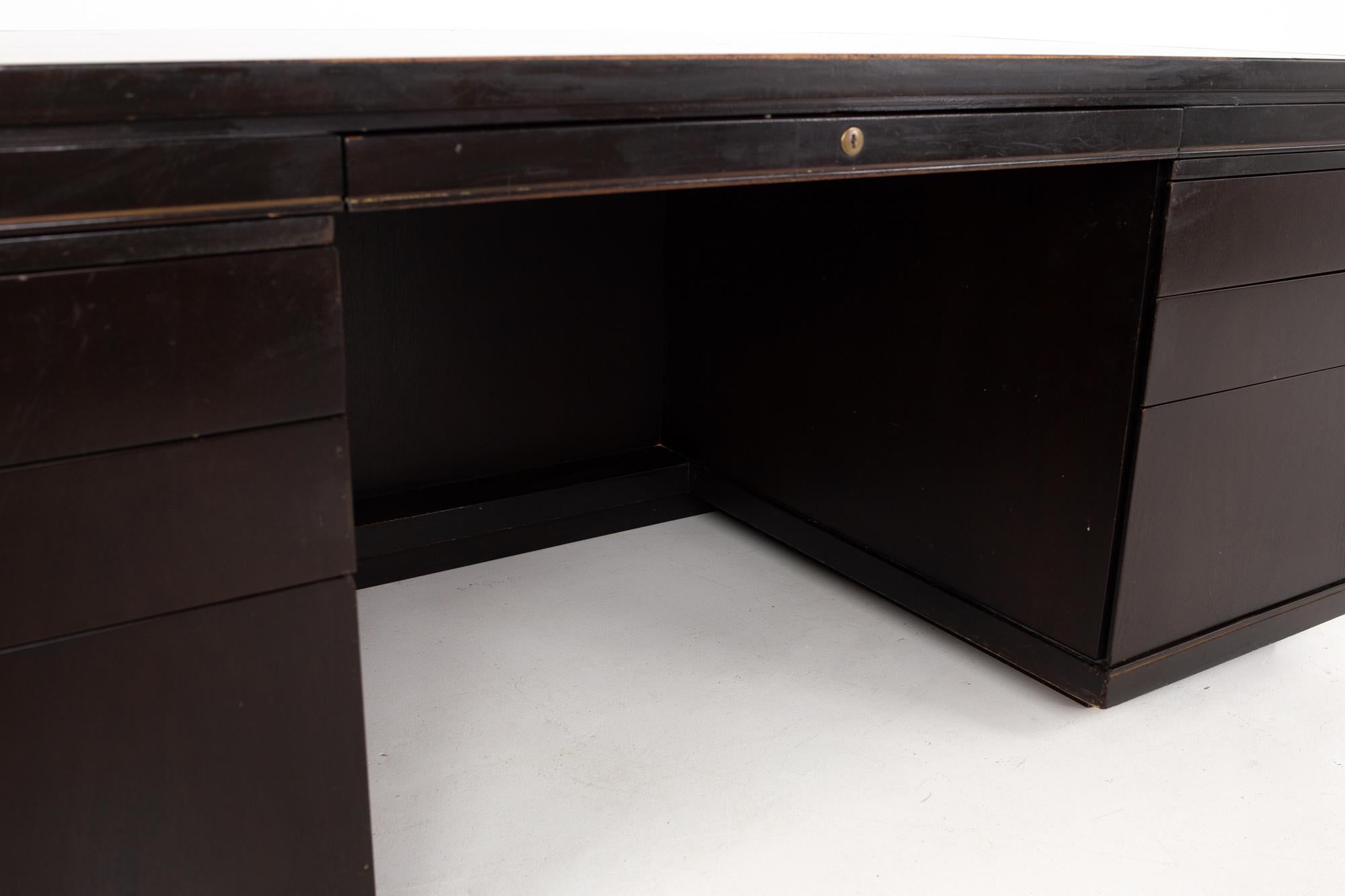 Mid-Century Modern Dunbar Contract Division Mid Century Executive Desk For Sale